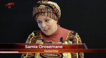 Samia Orosemane dévoile son humour